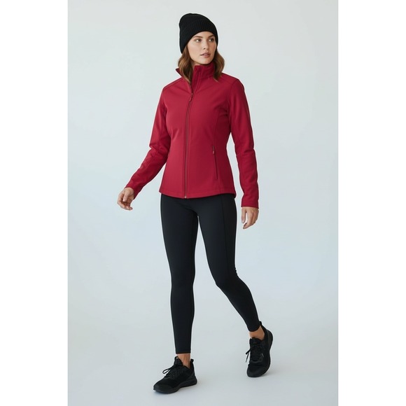 MPG Sport Jackets & Blazers - MPG Sport Women's Large Cranberry Full Zip Jacket Athletic Activewear Waterproof